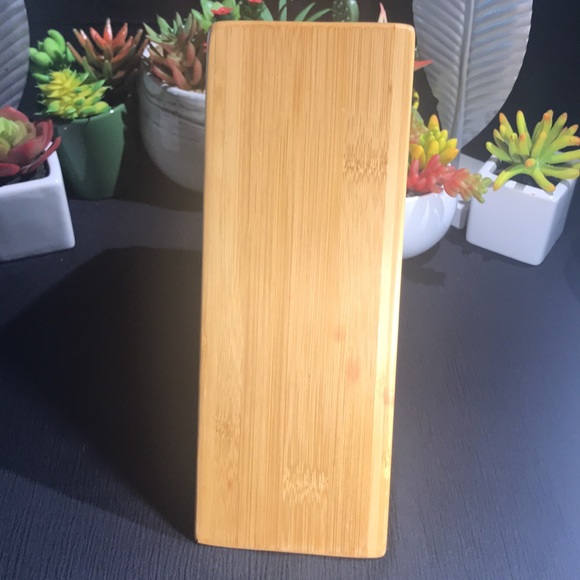 Pampered Chef Small Bamboo Knife Block with instructions - Picture 4 of 6